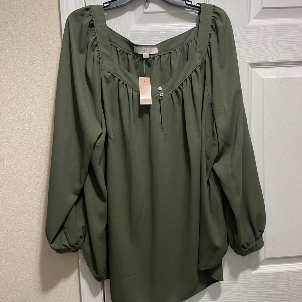 Loft Olive top